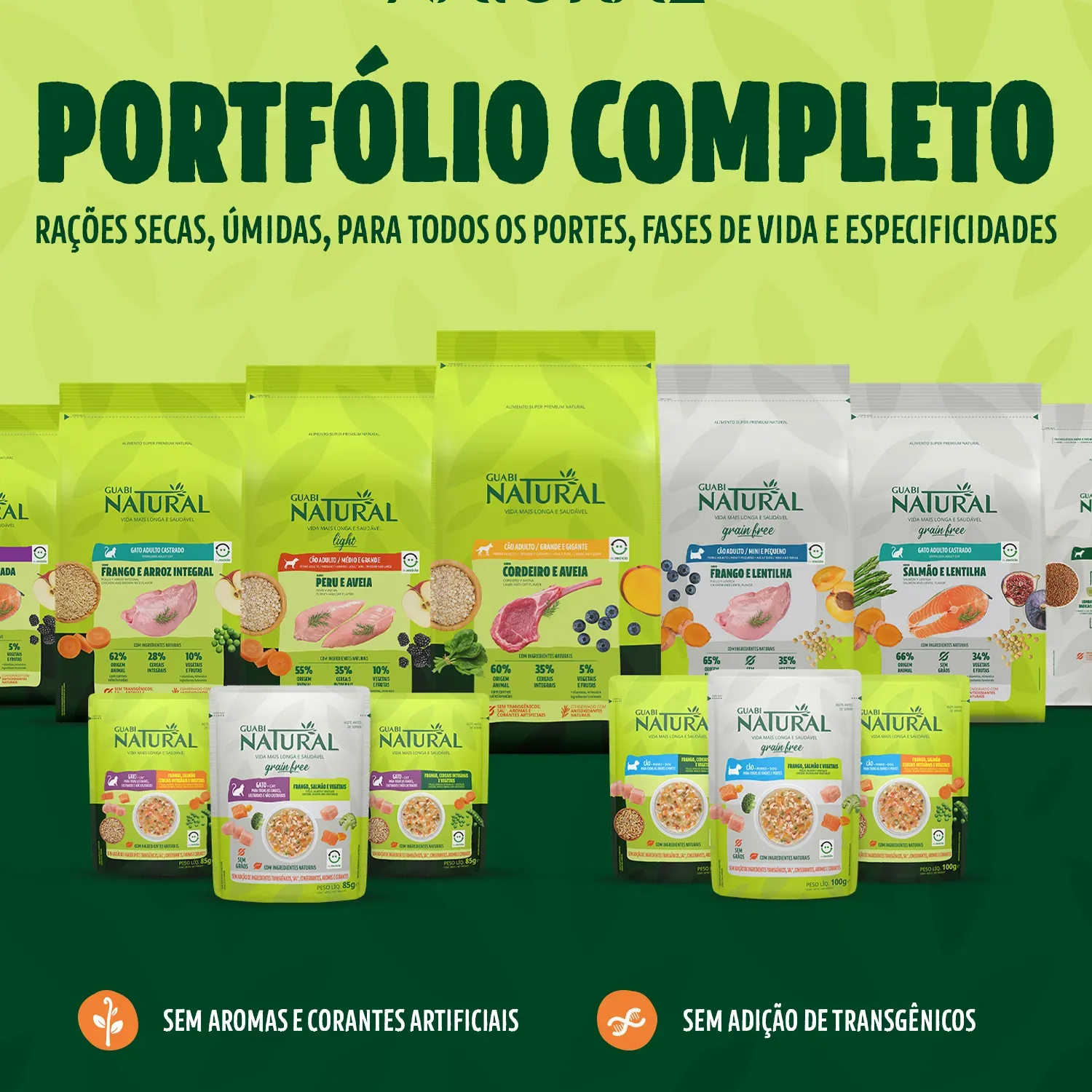 Racao Guabi Natural Caes Adultos Grandes Frango e Arroz 5
